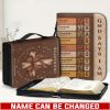 Personalized Bible Cover Brown - Size M