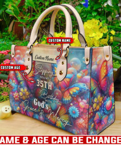 God's Grace & Mercy | Personalized Leather Handbag