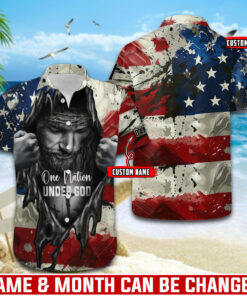 One Nation Under God - Hawaii Shirt - AGG2557