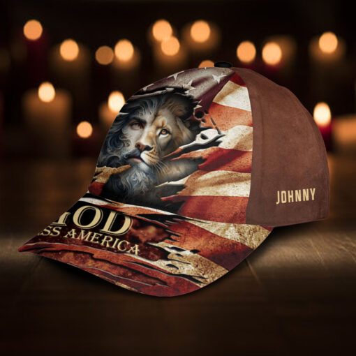 God Bless America Patriotic Christian - Classic Cap - Image 2