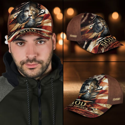 God Bless America Patriotic Christian - Classic Cap - Image 5