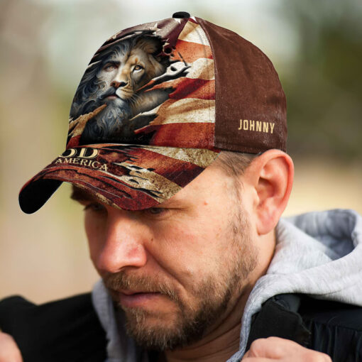 God Bless America Patriotic Christian - Classic Cap - Image 3