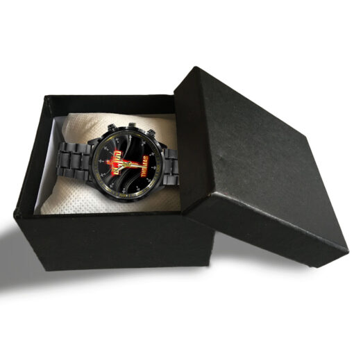Jesus Saved My Life Christian - Black Stainless Steel Watch - AGG2630 - Image 5