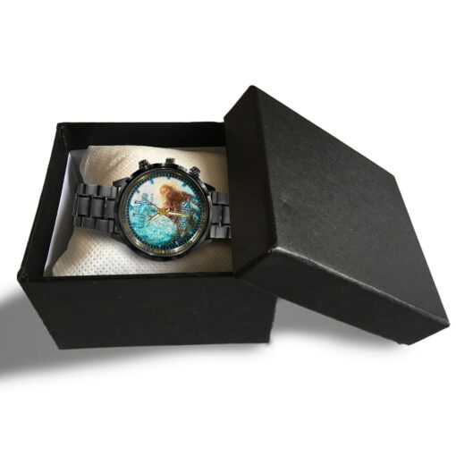 Jesus Christ Saved My Life Christian - Black Stainless Steel Watch - AGG2631 - Image 4