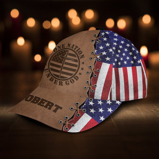 Patriotic Christian One Nation Under God - Classic Cap - Image 2