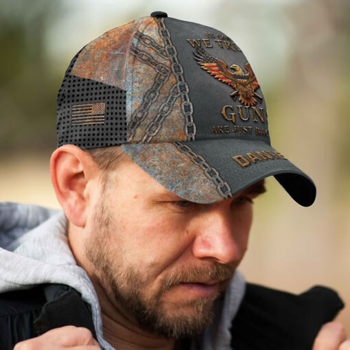 In God We Trust Guns Are Just Backup - Classic Cap - Image 4