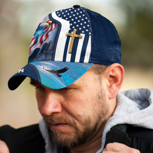 Patriotic Christian America Eagle Cross - Classic Cap - Image 5