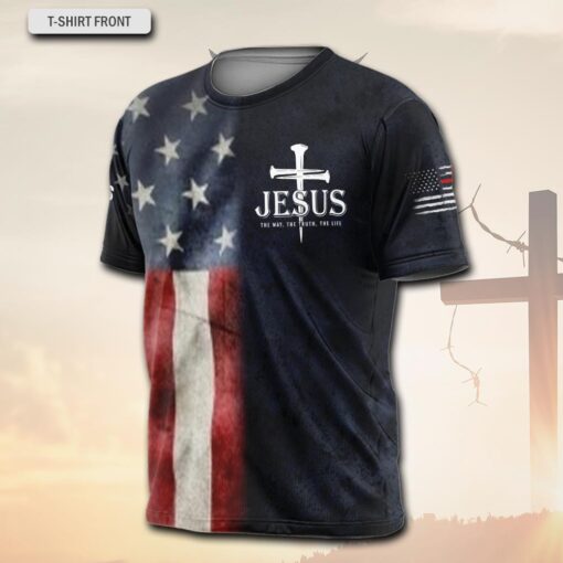 Jesus The Way The Truth The Life - T-Shirt - Image 3