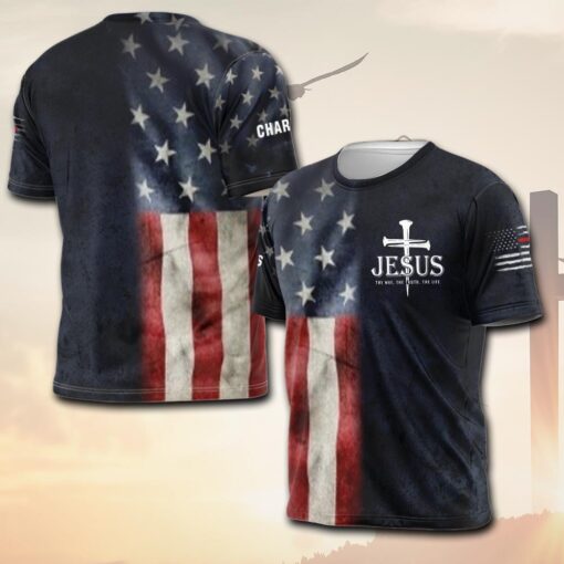 Jesus The Way The Truth The Life - T-Shirt - Image 2