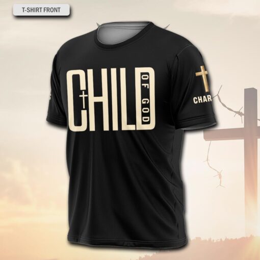 Child Of God Jesus Cross - T-Shirt - Image 3