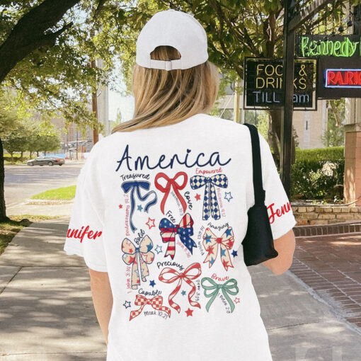 Coquette America One Nation Under God Patriotic - T-Shirt - Image 5