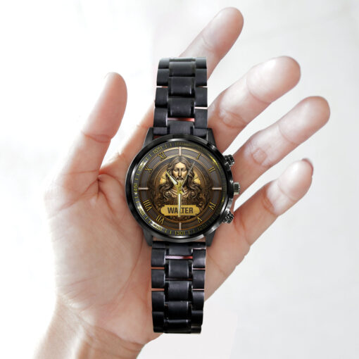 Jesus Christ Faith Christian - Black Stainless Steel Watch - AGG2656 - Image 4