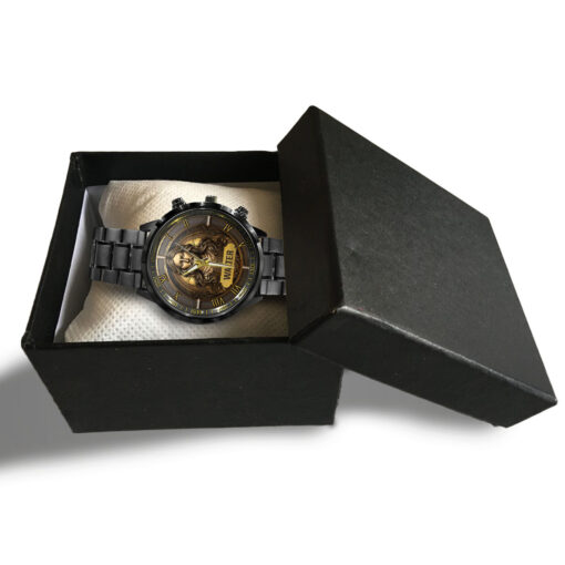 Jesus Christ Faith Christian - Black Stainless Steel Watch - AGG2656 - Image 5