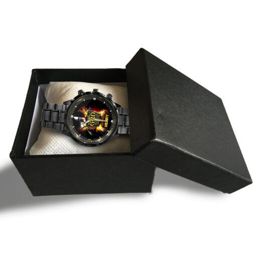 Christian Put On The Amour Of God - Black Stainless Steel Watch - AGG2658 - Image 5