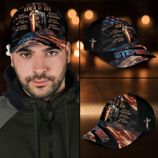 Warrior Put The Full Armor Of God - Classic Cap - Image 3
