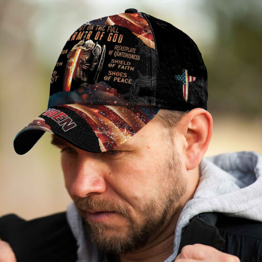 Warrior Put The Full Armor Of God - Classic Cap - Image 5