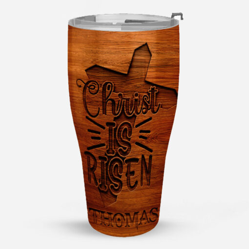 Rooted In Christ He Is Risen - Stainless Steel Tumbler 30oz - Image 3