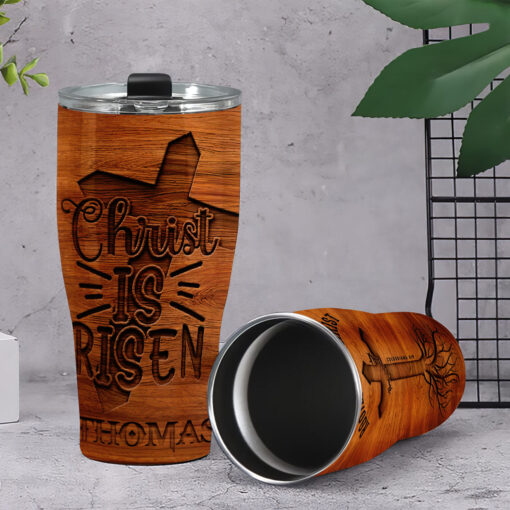 Rooted In Christ He Is Risen - Stainless Steel Tumbler 30oz - Image 2