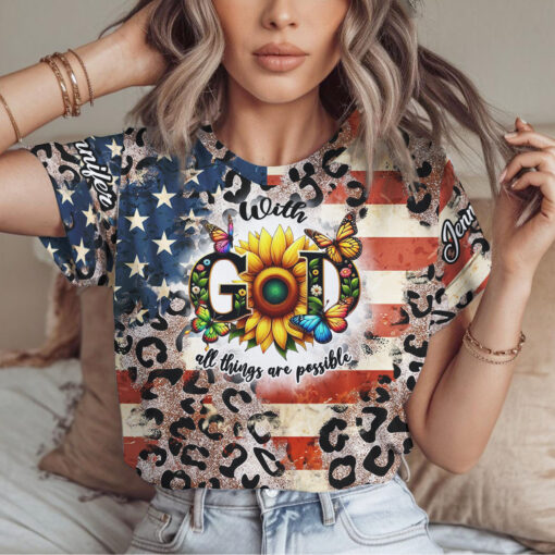 With God All Things Are Possible - T-Shirt - Image 2
