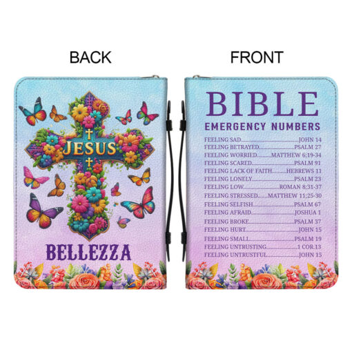 Bible Emergency Numbers Jesus Christ - Bible Cover Size XL - Image 6