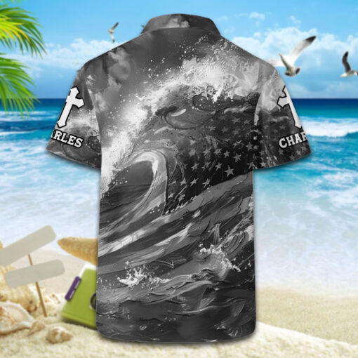 Jesus Christ Focus On Me Not The Storm - Hawaii Shirt - AGG2671 - Image 5