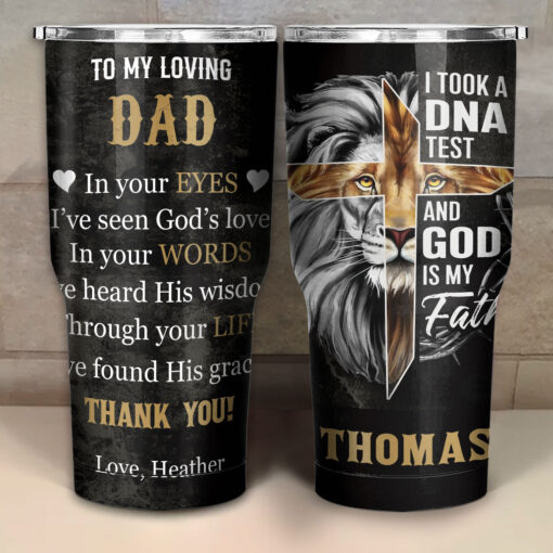 I Took A DNA Test And God Is My Father - Stainless Steel Tumbler 30oz - Image 4