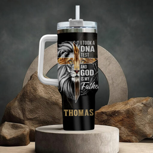 I Took A DNA Test And God Is My Father - Stainless Steel Tumbler 40oz - Image 4