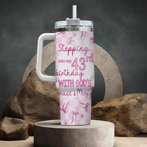 Doing My Best & Letting God Do The Rest - Stainless Steel Tumbler 40oz - Image 4
