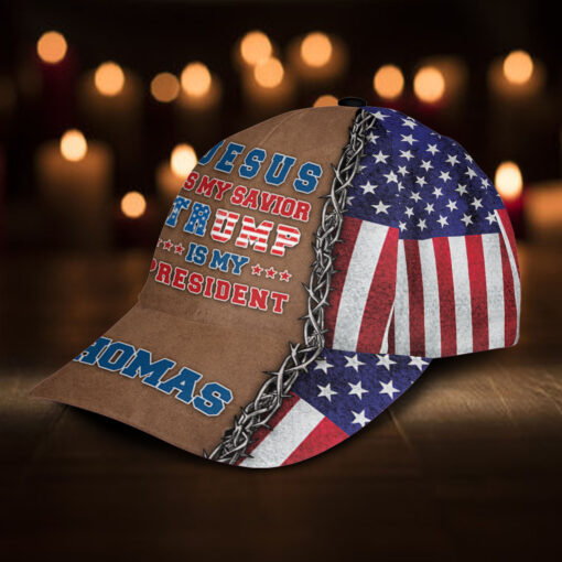 Jesus Is My Savior Trump Is My President - Classic Cap - Image 2