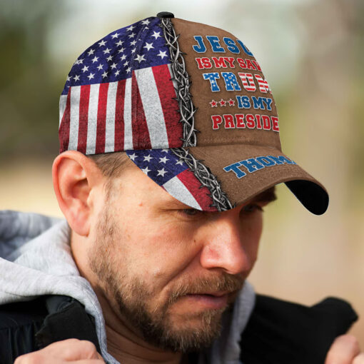 Jesus Is My Savior Trump Is My President - Classic Cap - Image 4