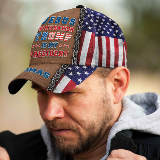 Jesus Is My Savior Trump Is My President - Classic Cap - Image 5