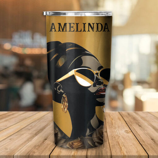 A Girl Who Is Covered By Blood Of Jesus - Stainless Steel Tumbler 30oz - Image 2