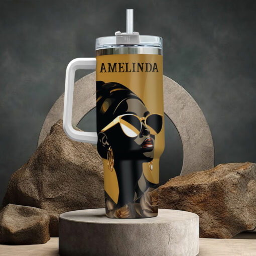 A Girl Who Is Covered By Blood Of Jesus - Stainless Steel Tumbler 40oz - Image 2