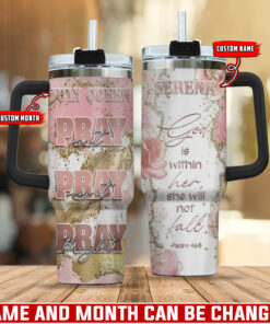 God Is Within Her She Will Not Fall - Stainless Steel Tumbler 40oz