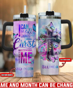 Christ Who Strengthen Me Jesus Faith - Stainless Steel Tumbler 40oz