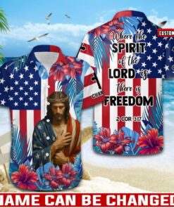 Where The Spirit Of The Lord Is There Is Freedom - Hawaii Shirt - AGG2600
