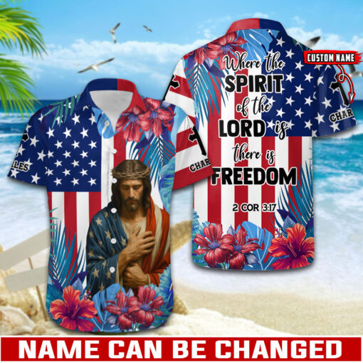 Where The Spirit Of The Lord Is There Is Freedom - Hawaii Shirt - AGG2600