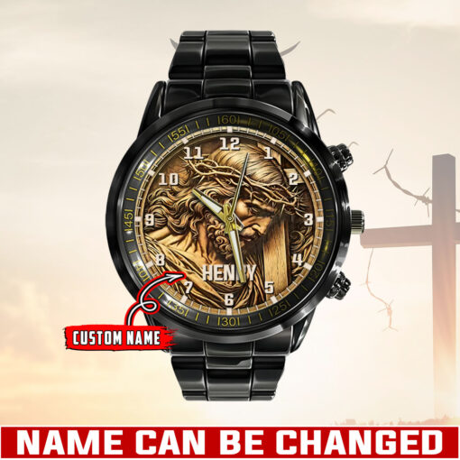 Jesus Christ - Black Stainless Steel Watch - AGG2629