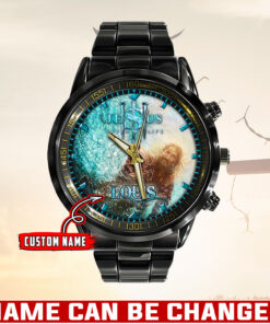 Jesus Christ Saved My Life Christian - Black Stainless Steel Watch - AGG2631