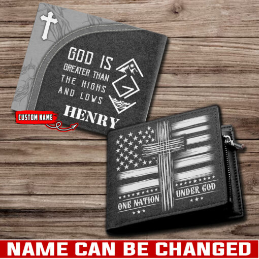 God Is Greater Than The Highs And Lows - Man Wallet - AGG2632