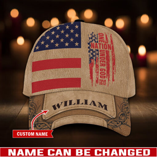 One Nation Under God Patriotic Christian - Classic Cap