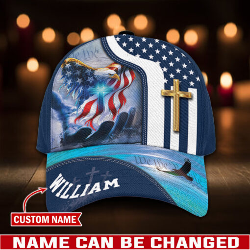 Patriotic Christian America Eagle Cross - Classic Cap