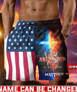 Jesus Is My Savior Christian Cross - Men's shorts - AGG2640