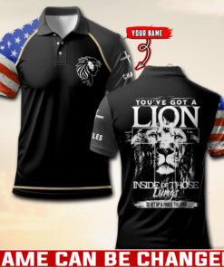 You Got A Lion Inside Of Those Lungs Christian - Polo Shirt