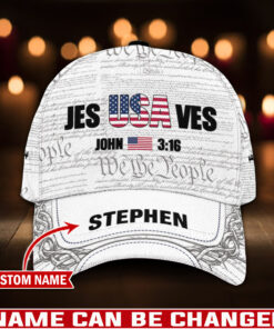 Jesus Saves America Patriotic Christian - Classic Cap