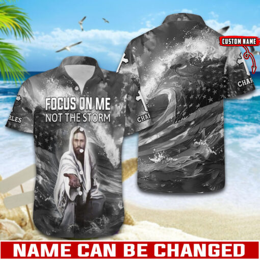 Jesus Christ Focus On Me Not The Storm - Hawaii Shirt - AGG2671