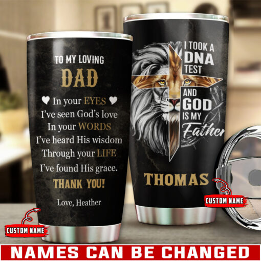 I Took A DNA Test And God Is My Father - Stainless Steel Tumbler 20oz