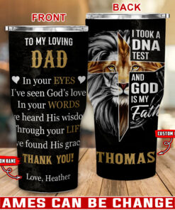 I Took A DNA Test And God Is My Father - Stainless Steel Tumbler 30oz