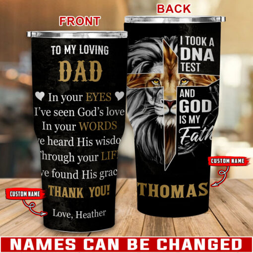 I Took A DNA Test And God Is My Father - Stainless Steel Tumbler 30oz