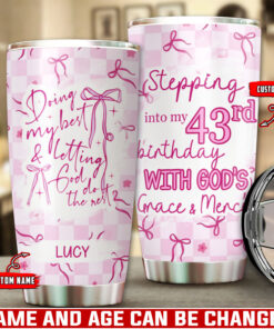 Doing My Best & Letting God Do The Rest - Stainless Steel Tumbler 20oz